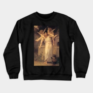 Youth (Jeunesse)  by Bouguereau Crewneck Sweatshirt